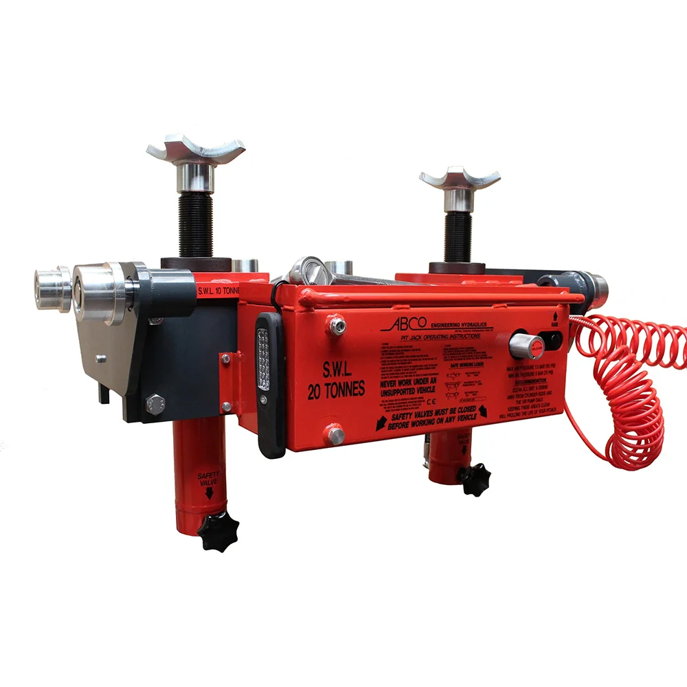 ABCo PJ013 - 20 Ton Air Operated Threaded Rod Commercial Pit Jack